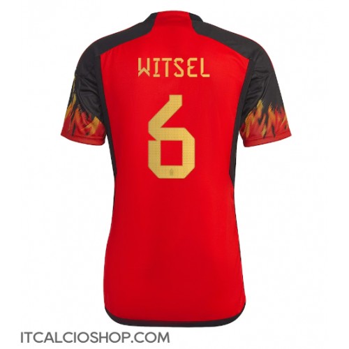 Belgio Axel Witsel #6 Prima Maglia Mondiali 2022 Manica Corta